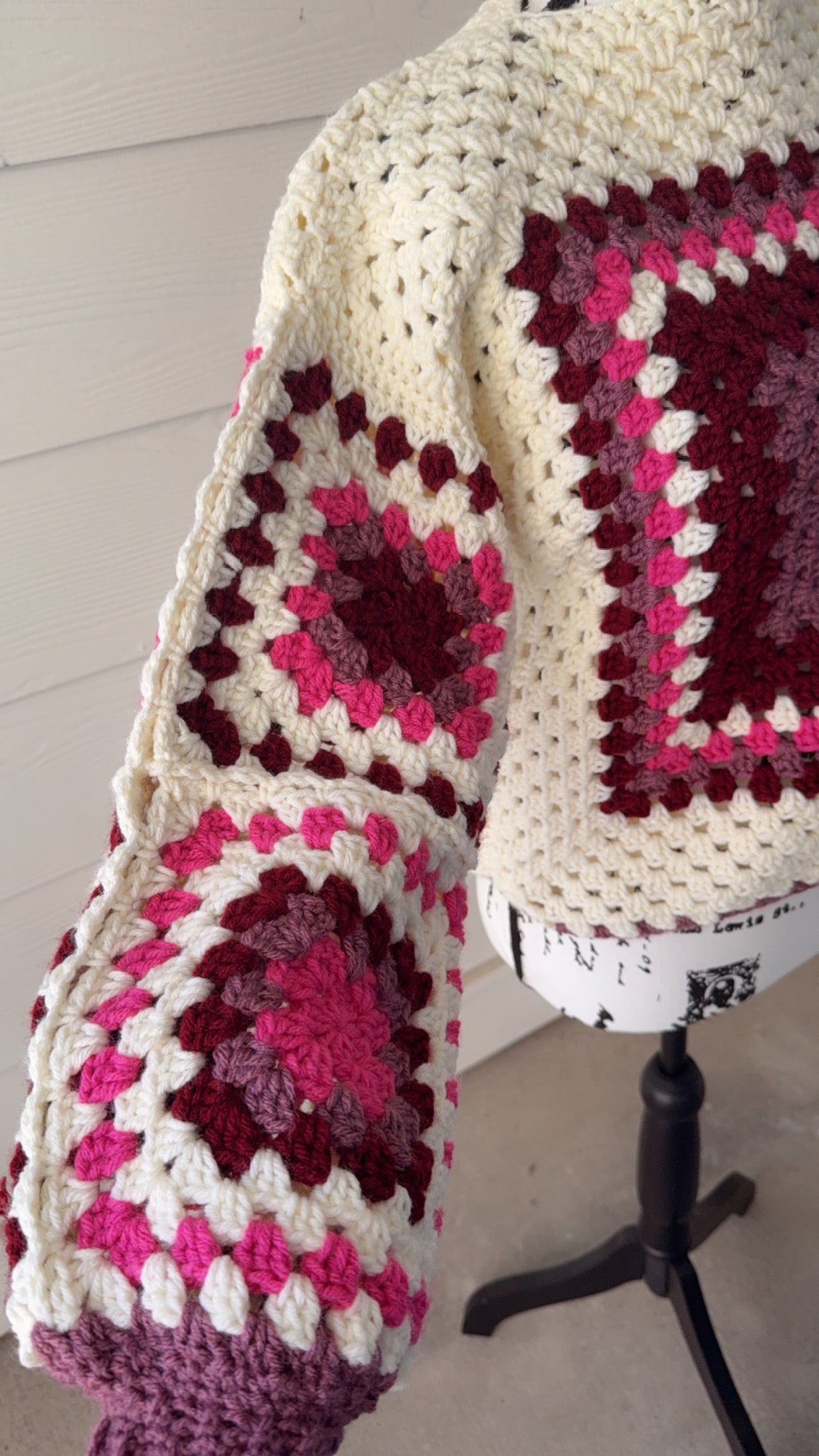 Granny Square Pullover Sweater