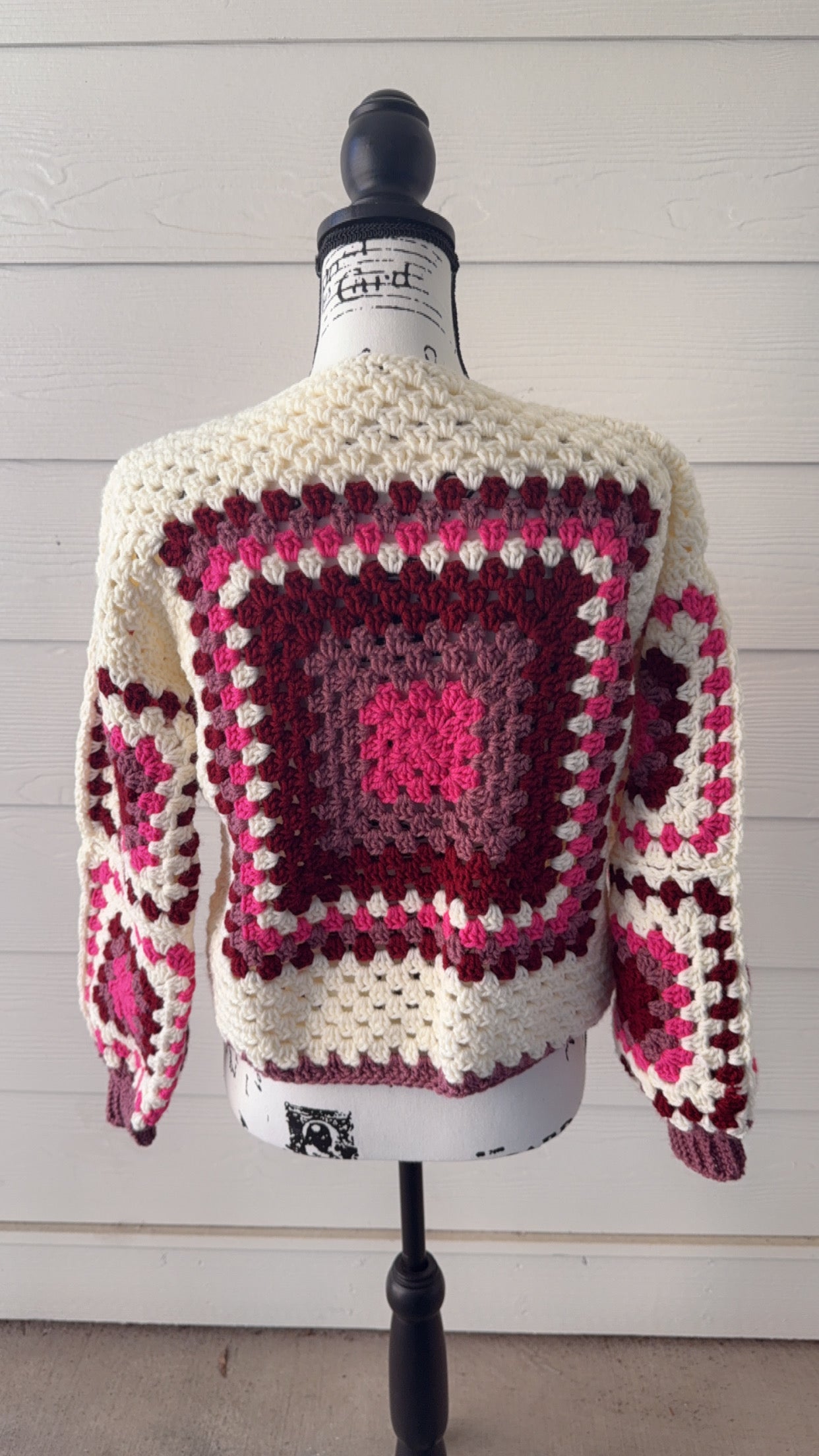 Granny Square Pullover Sweater