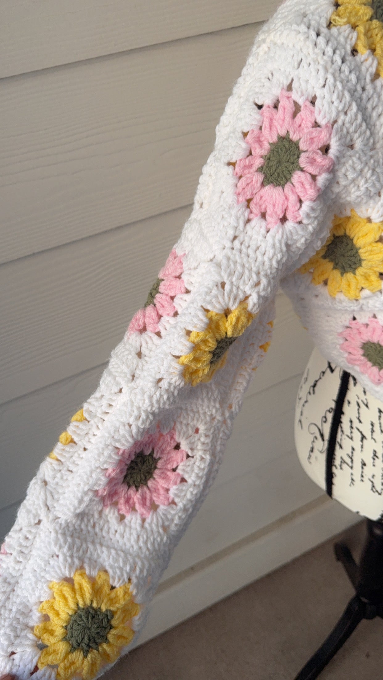 Flower Power Crochet Cardigan